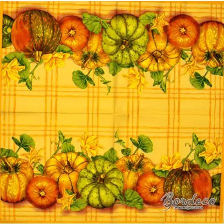 Serwetka decoupage kolorowe dynie 33x33 IHR Unikat