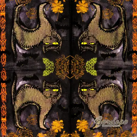 Serwetka do decoupage kot nocą 25x25 IHR