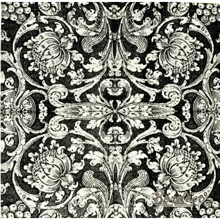 Serwetka do decoupage ornament czarno-biały wzór 33x33 IHR Unikat