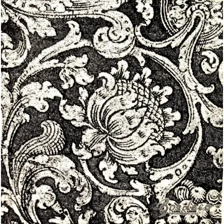 Serwetka do decoupage ornament czarno-biały wzór 33x33 IHR Unikat