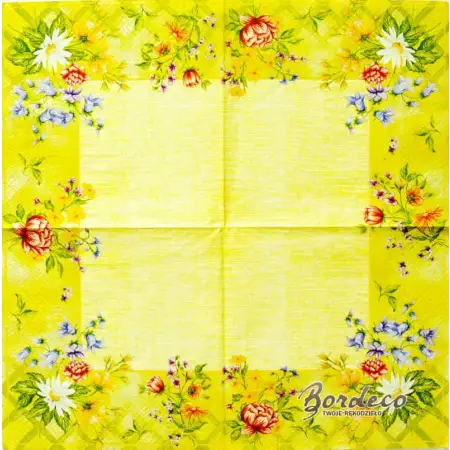 Serwetka do decoupage bukieciki polnych kwiatów 33x33 TETEaTETE Unikat