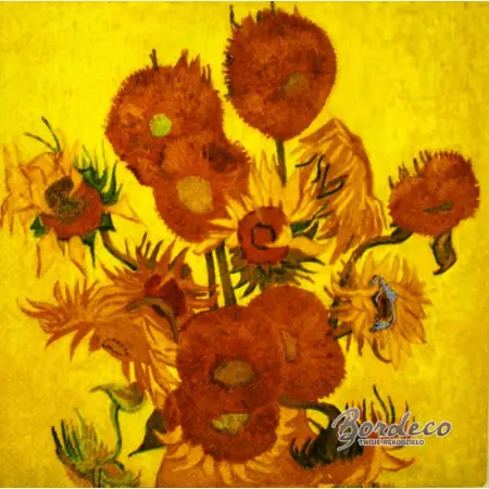 Serwetka do decoupage  Słoneczniki van Gogh 33x33 Ambiente Unikat
