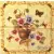 Serwetka do decoupage brazylijskie kolorowe bratki w donicy 33x33 R&F Unikat